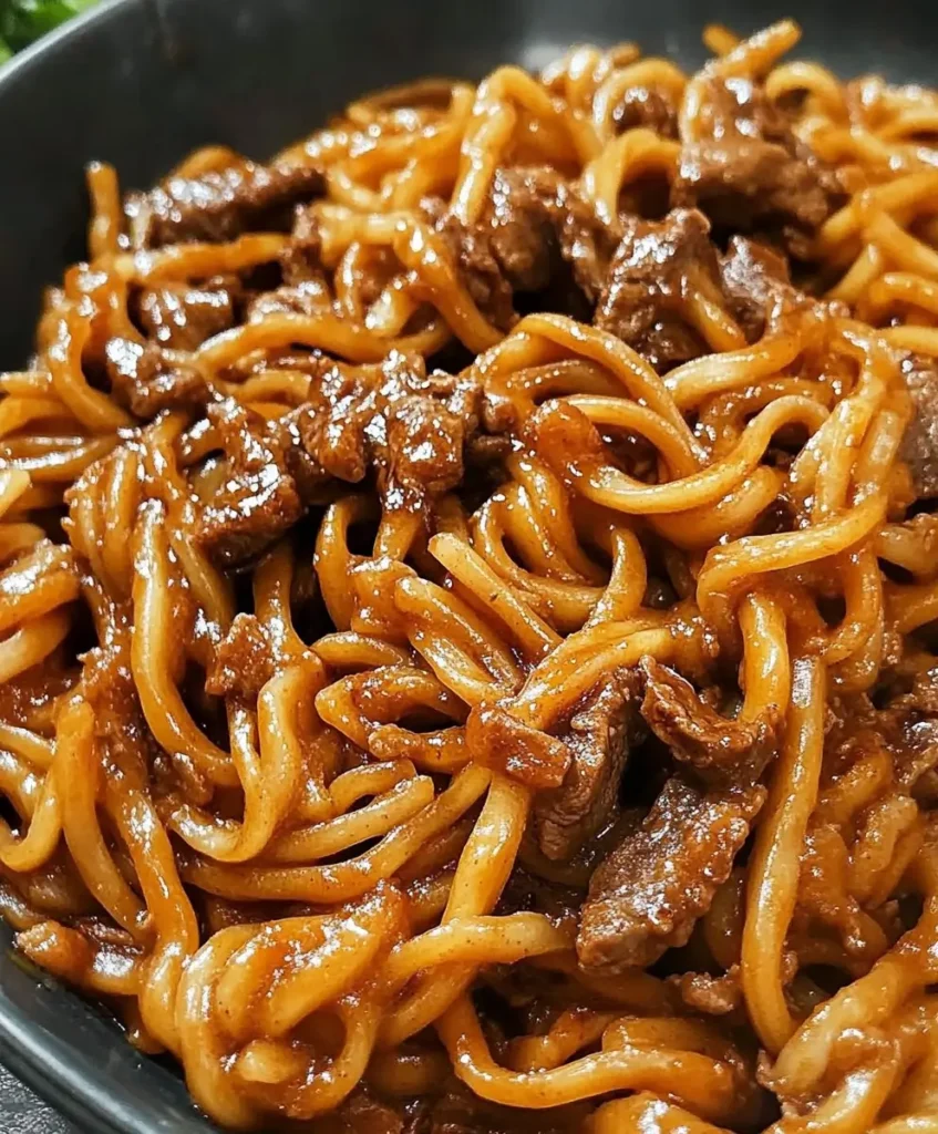 SPICY HOISIN GINGER BEEF NOODLES - CookingTrove