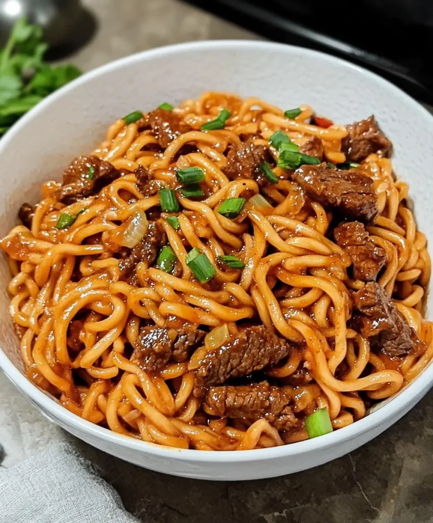 Spicy Hoisin Ginger Beef Noodles 2