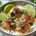 Coconut Chicken Meatball Bowl