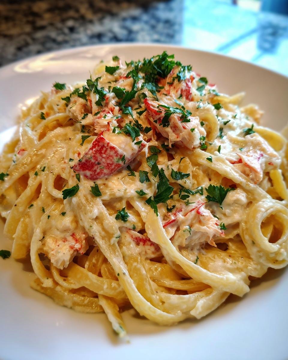 Crab Fettuccine Alfredo - detail 1